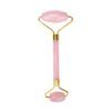 rose quartz roller-gold frame