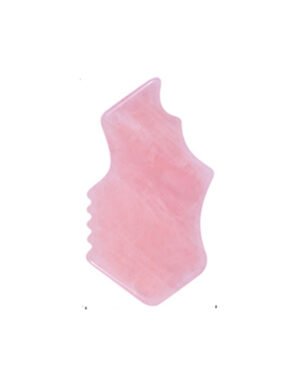 Rose Quartz Gua Sha Geometric Comb-Edge Wholesale