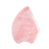 Rose Quartz Gua Sha Shield-Shaped Comb-Edge Wholesale