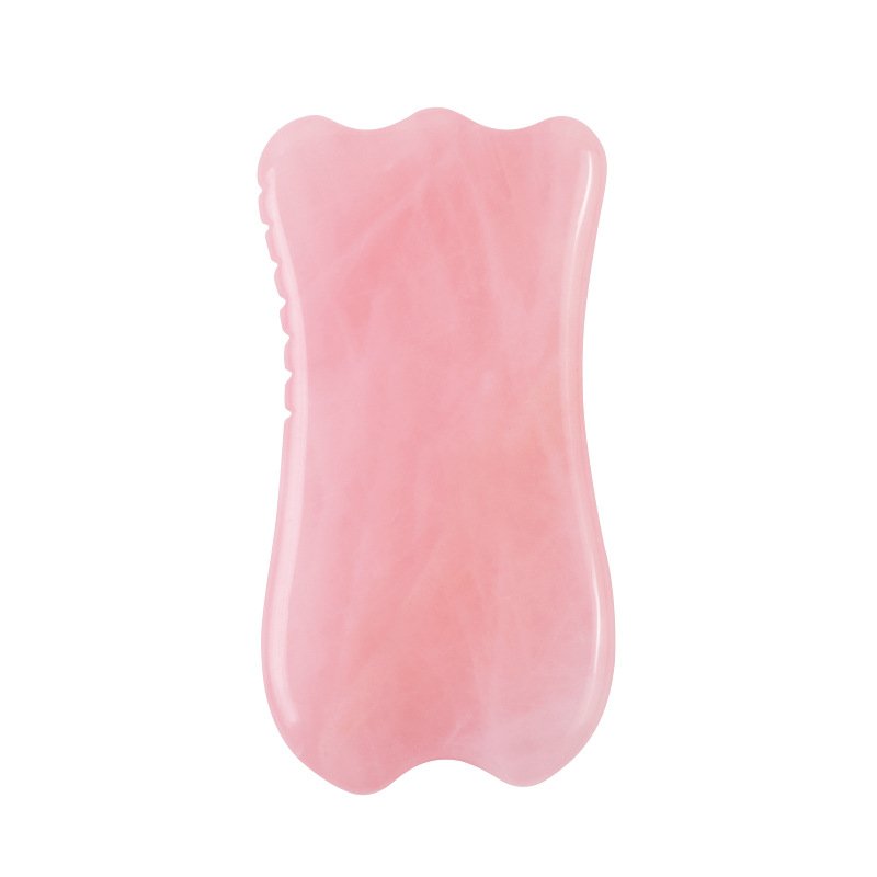 Rose Quartz Gua Sha Wide Fish-Shaped Wholesale